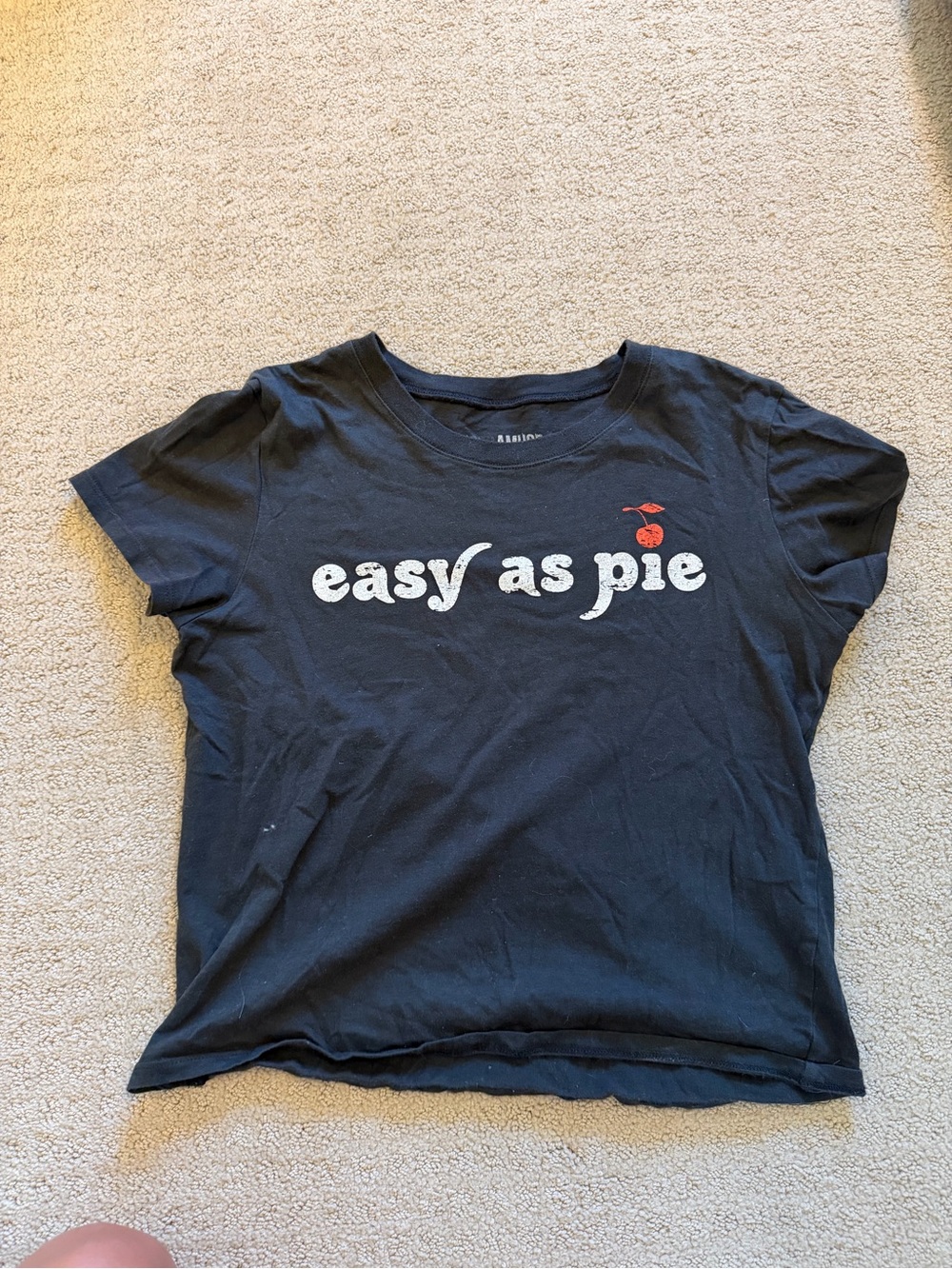 Easy As Pie Short Sleeve Tee - Black